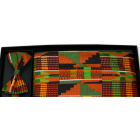 Kente Cloth Steps Cummerbund and Bow Tie Set